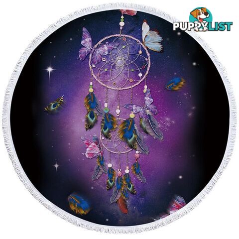 Space Dream Catcher Beach Towel - Towel - 7427046311465