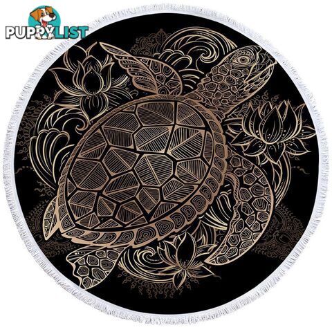 Tropical Features Turtle Beach Towel - Towel - 7427046311847