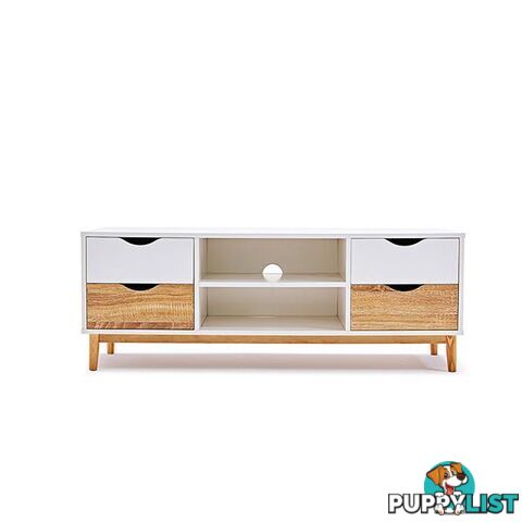 Cassina Tv Cabinet Stand Entertainment Unit White Oak - Unbranded - 733424615979