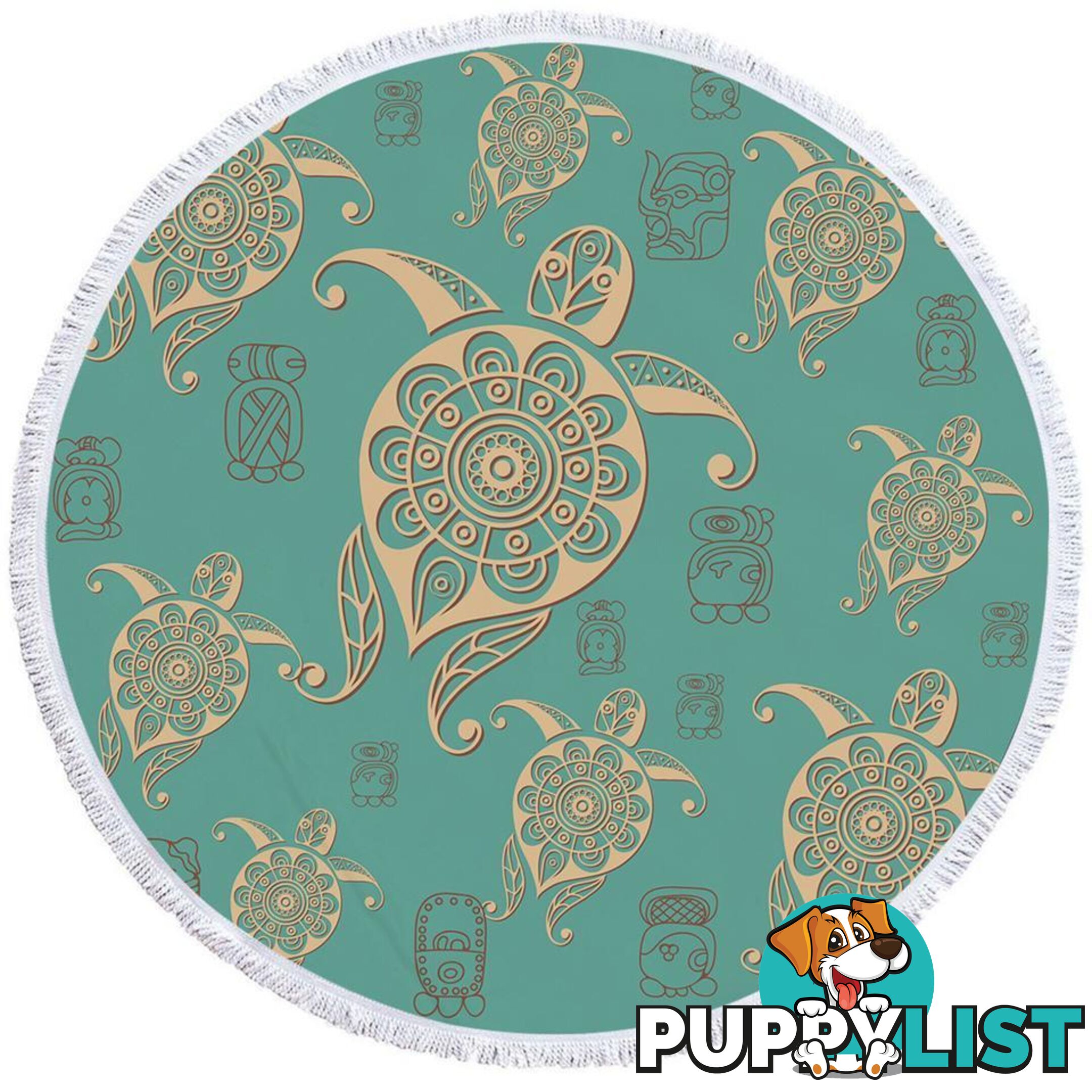 Teal Turtles Beach Towel - Towel - 7427046322102