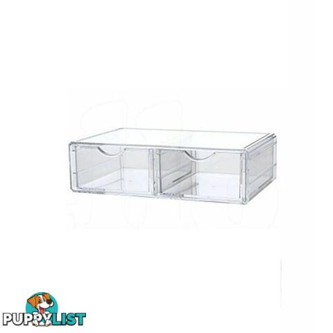 Cosmetic Organizer Clear Acrylic Storage Case - Unbranded - 787976627553