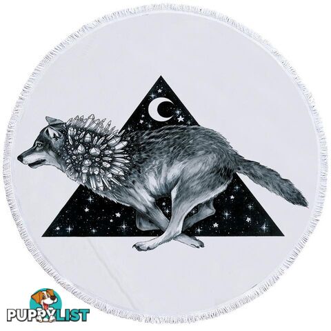 Night Wolf Beach Towel - Towel - 7427046317160