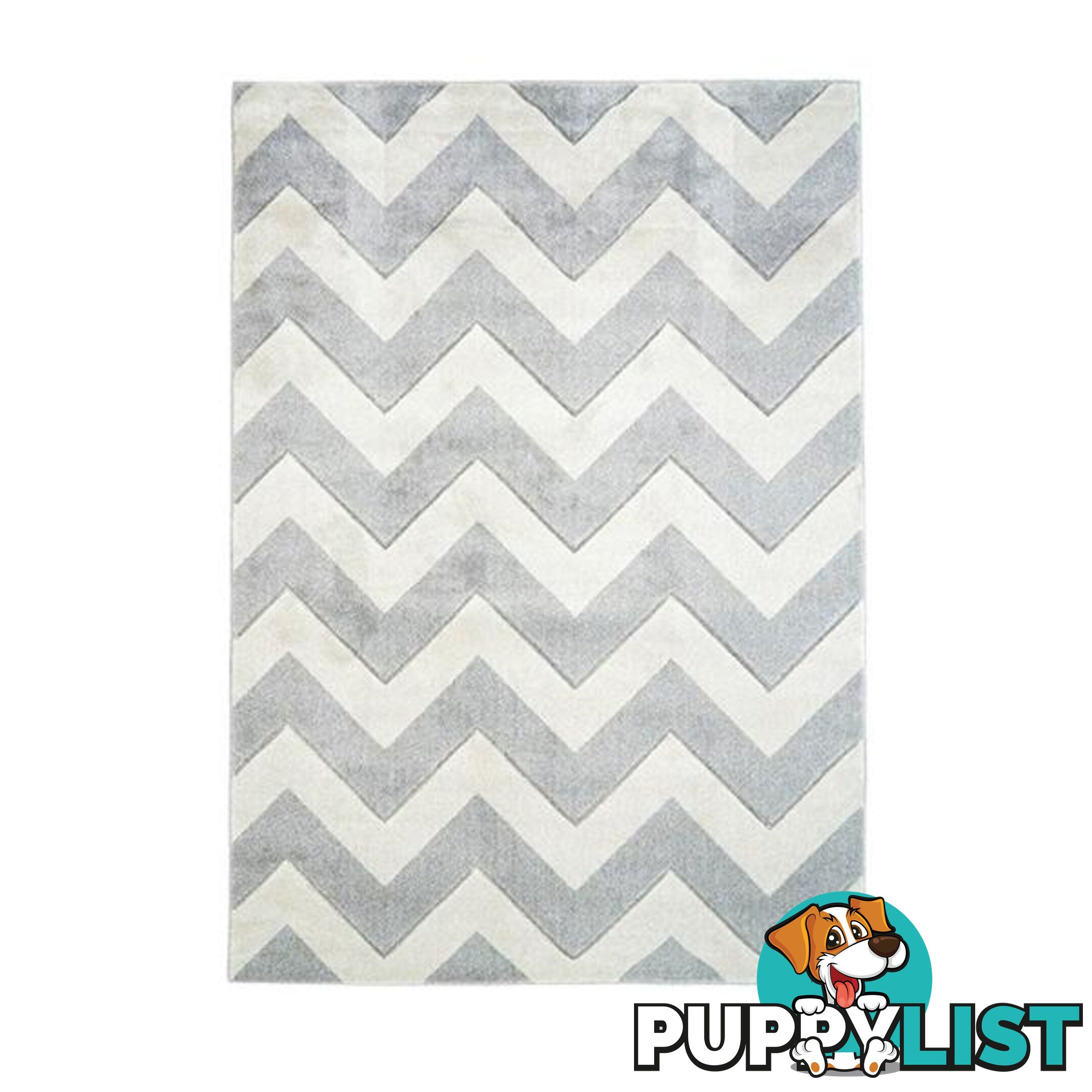 Jasper Chevron Grey White Rug - Unbranded - 7427005889165