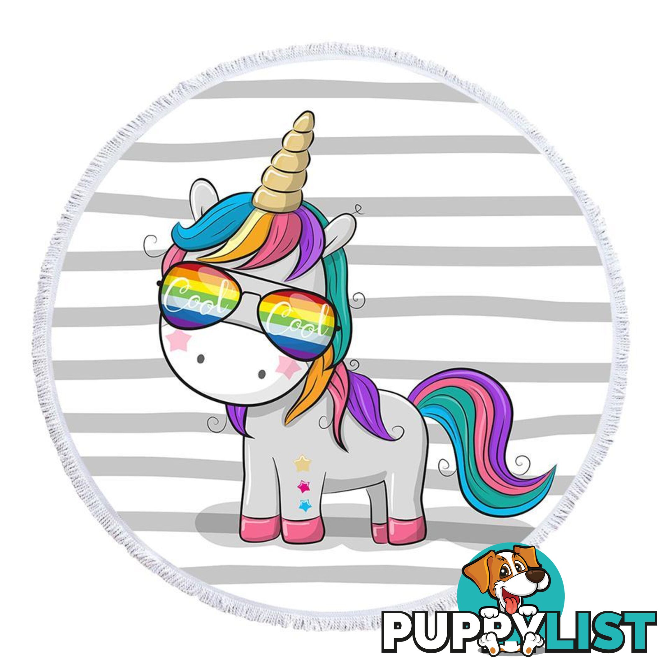 Cool Unicorn Beach Towel - Towel - 7427046342926