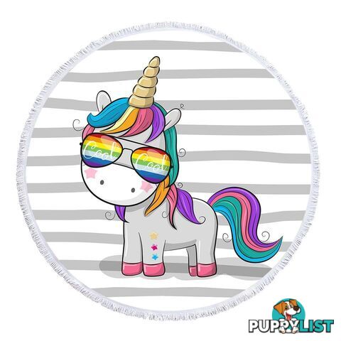 Cool Unicorn Beach Towel - Towel - 7427046342926