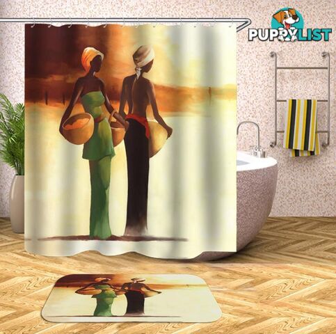 African Ladies Shower Curtain - Curtain - 7427045975163