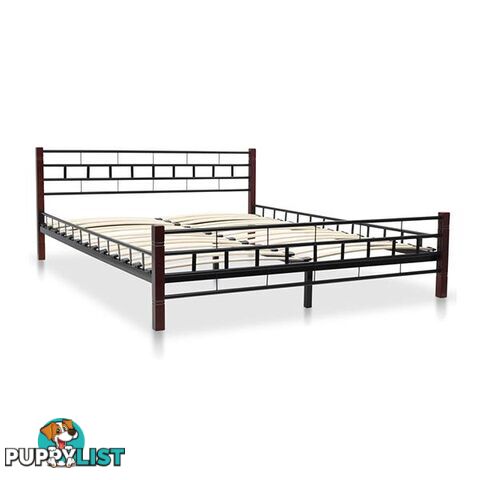 Bed Frame With Slatted Base Wooden Post - Unbranded - 7427046166980