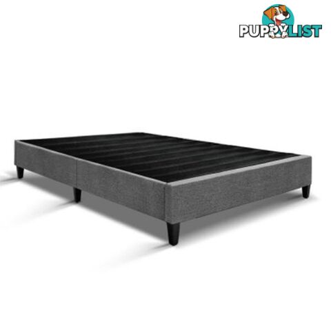 Premium Fabric Bed Base Frame - Grey - Artiss - 9350062178966