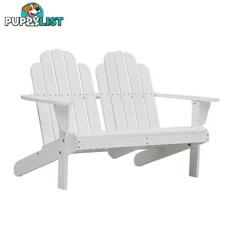 Double Adirondack Chair Wood - Unbranded - 8719883745558