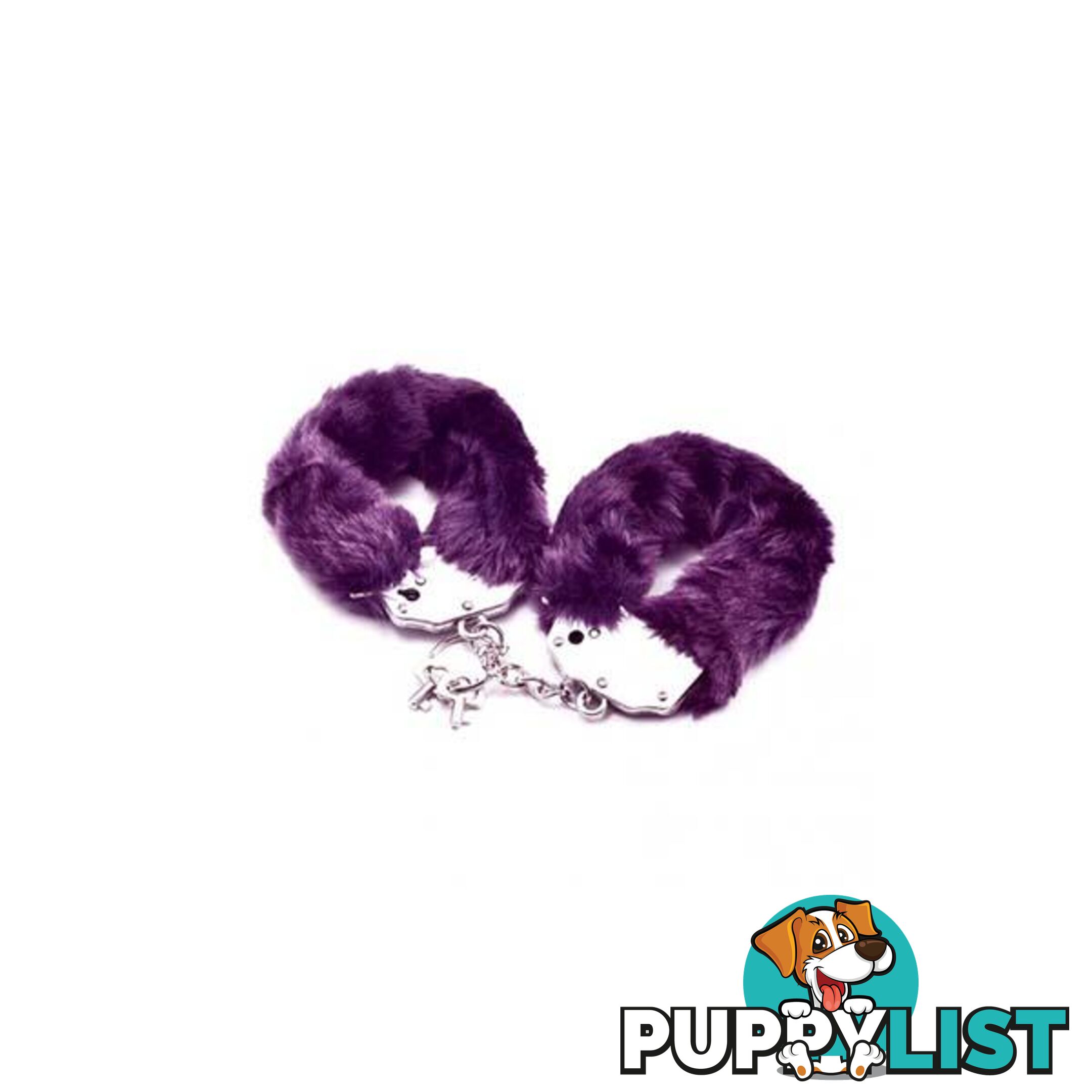 Fetish Pleasure Fluffy Hand Cuffs Purple - Adult Toys - 787976573539