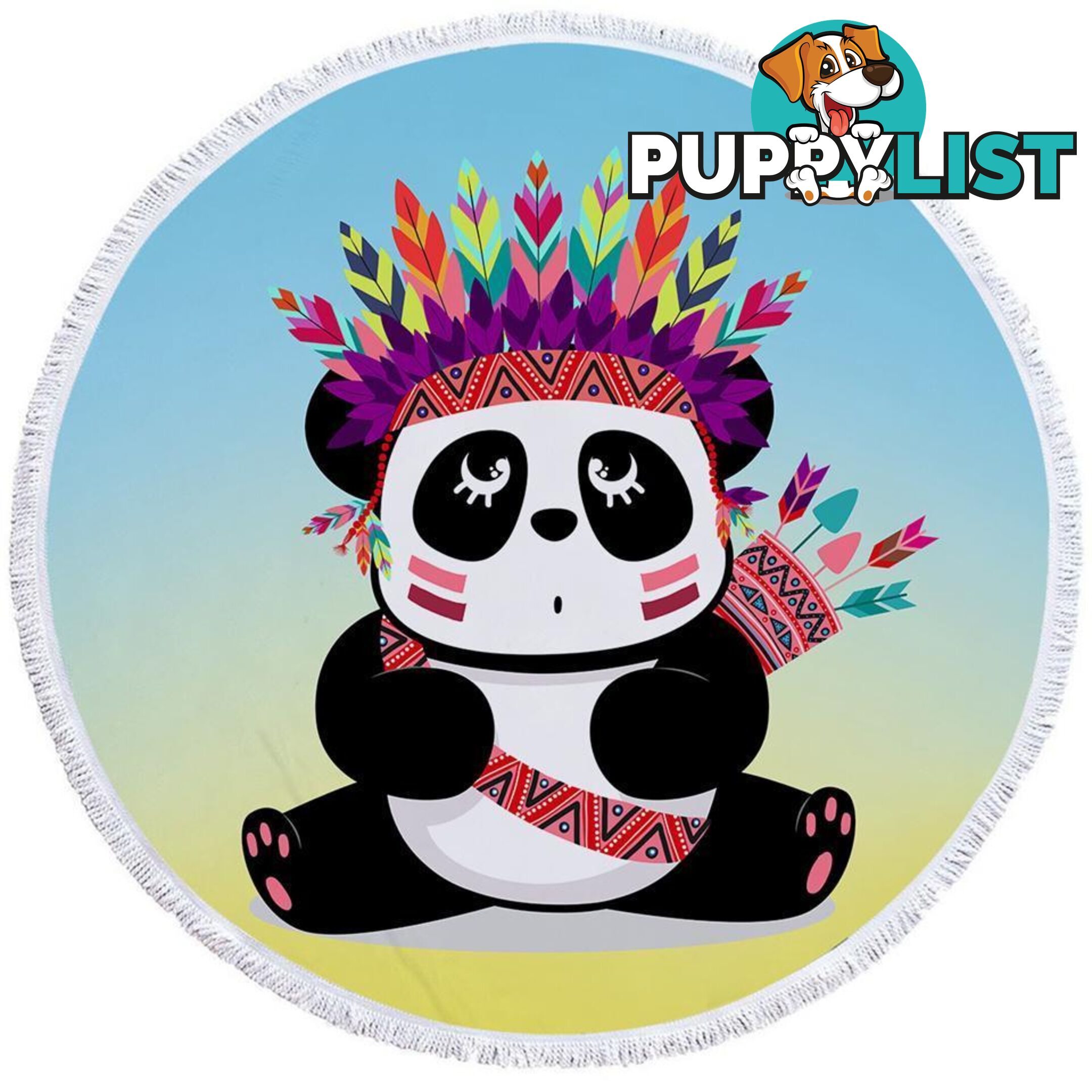 Chief Panda Beach Towel - Towel - 7427046309691