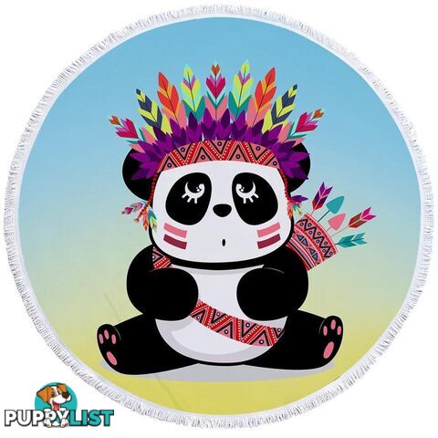 Chief Panda Beach Towel - Towel - 7427046309691