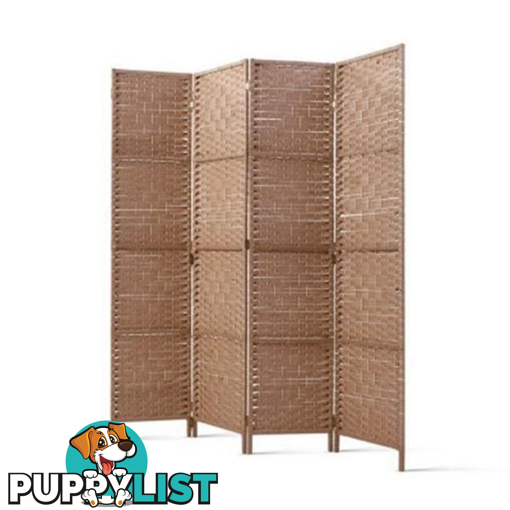 Panel Room Divider Screen Privacy Rattan Timber Foldable Hand Woven - Artiss - 9355720030020