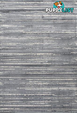 AquaSilk Grey Stripes Silk Design Rug - Unbranded - 7427046241571