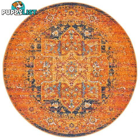 Radiance Rustic Round Rug - Unbranded - 9375321886369