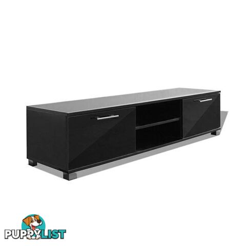 Tv Cabinet High Gloss Black 120 X 40 X 34 Cm - Cabinet - 7427005879937