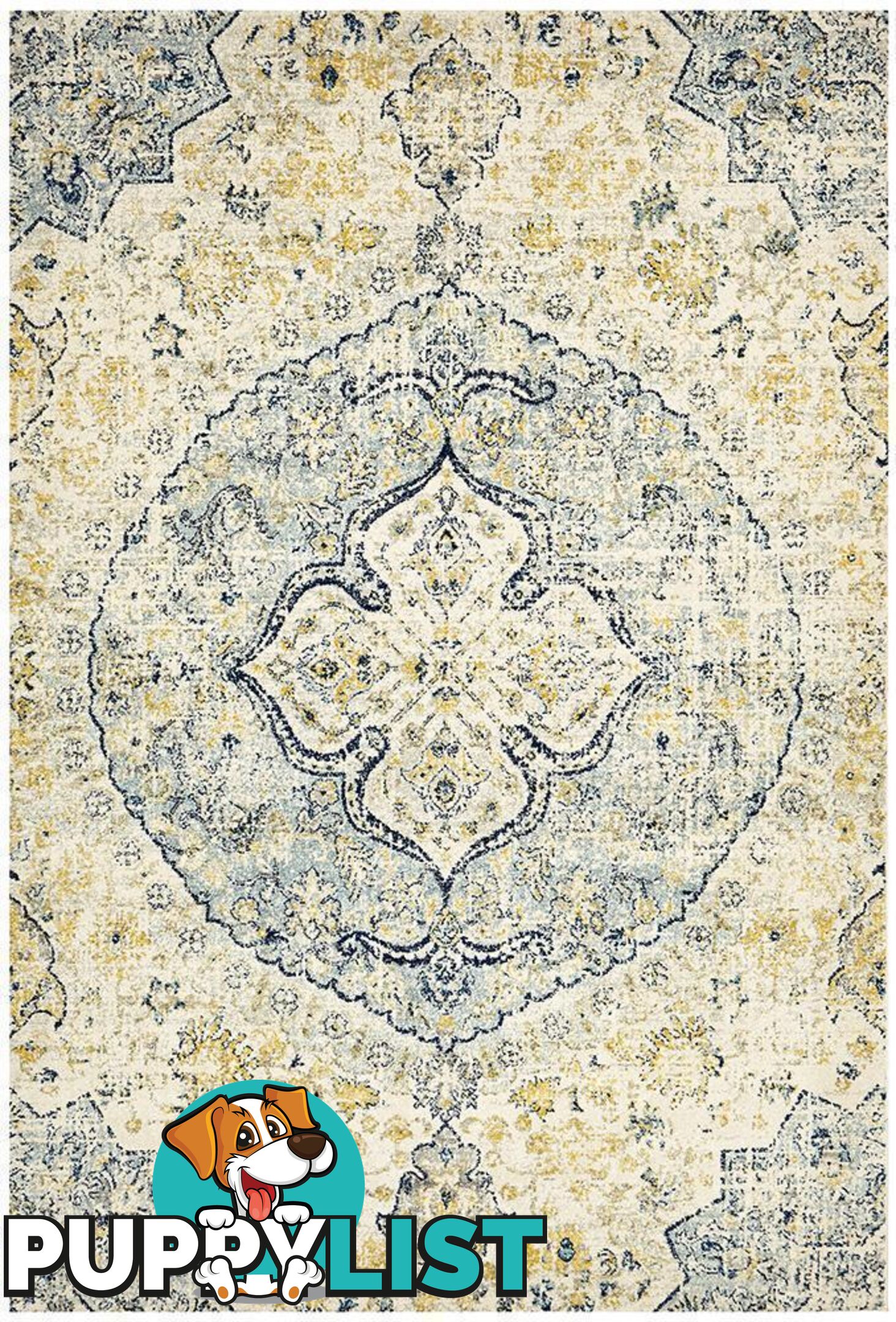 Museum Tyler Sky Blue Rug - Unbranded - 9375321850223