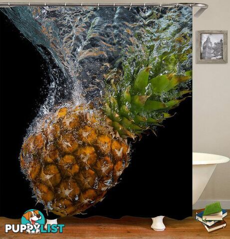 Sinking Pineapple Shower Curtain - Curtain - 7427046009805