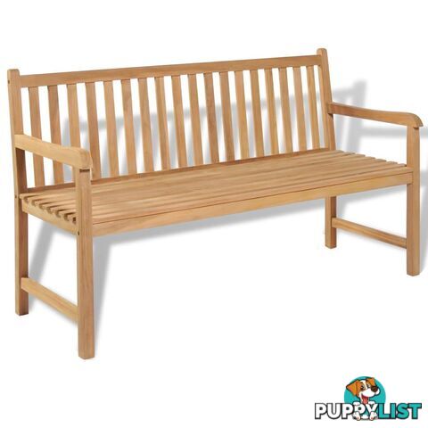 Outdoor Bench Teak 150 x 62.5 x 90 Cm - Unbranded - 9476062038144