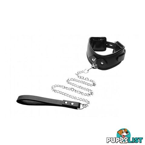 Padded Locking Posture Collar Black - Adult Toys - 848518024237