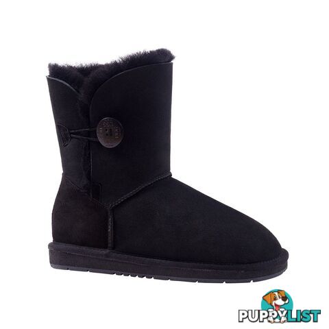 UGGS Single Button Short Sheepskin Cedar 5803 Unisex Black - UGG - 822427508644