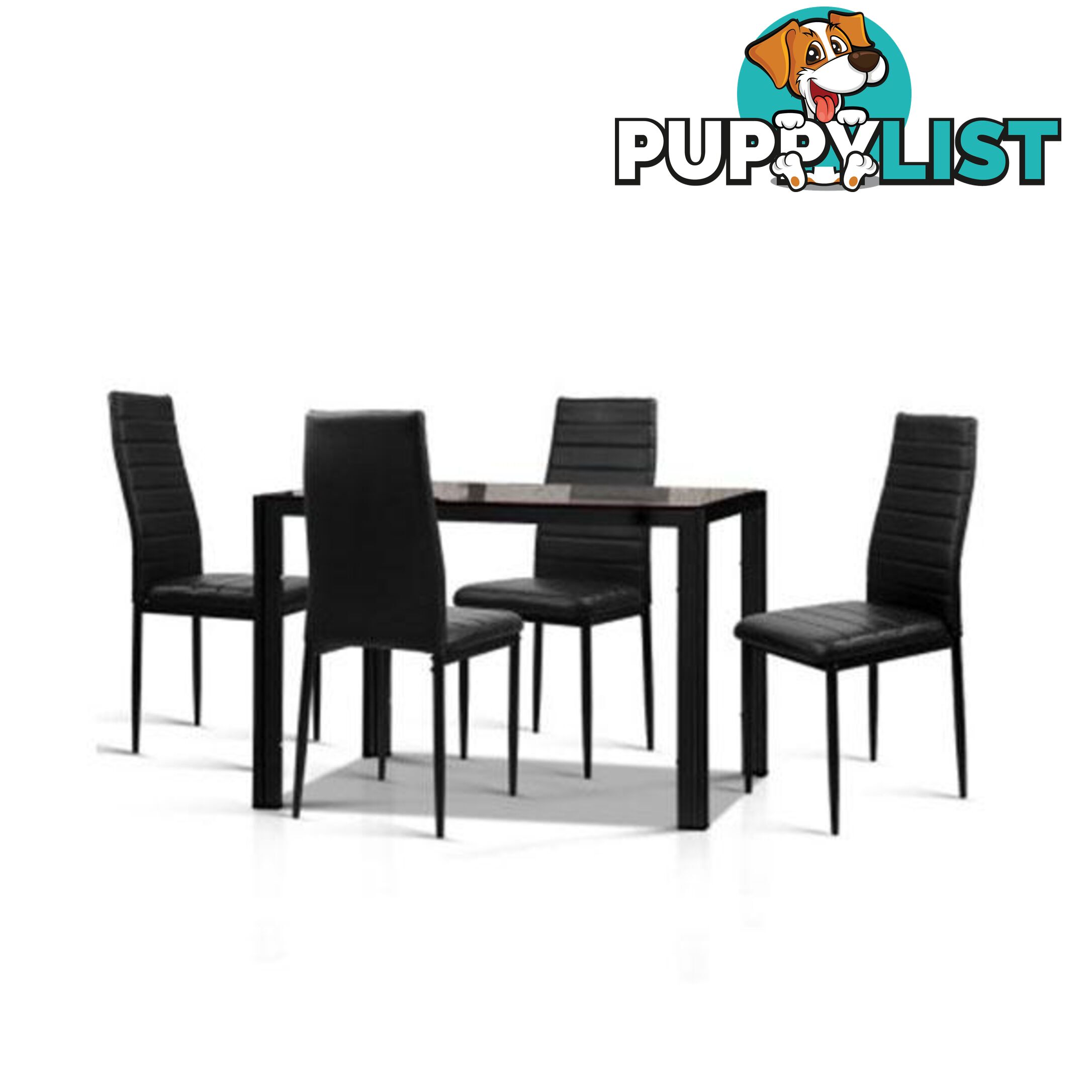 Artiss 5 Piece Dining Table Set - Artiss - 7427046180221