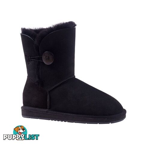 UGGS Single Button Short Sheepskin Cedar 5803 Unisex Black - UGG - 822427508606