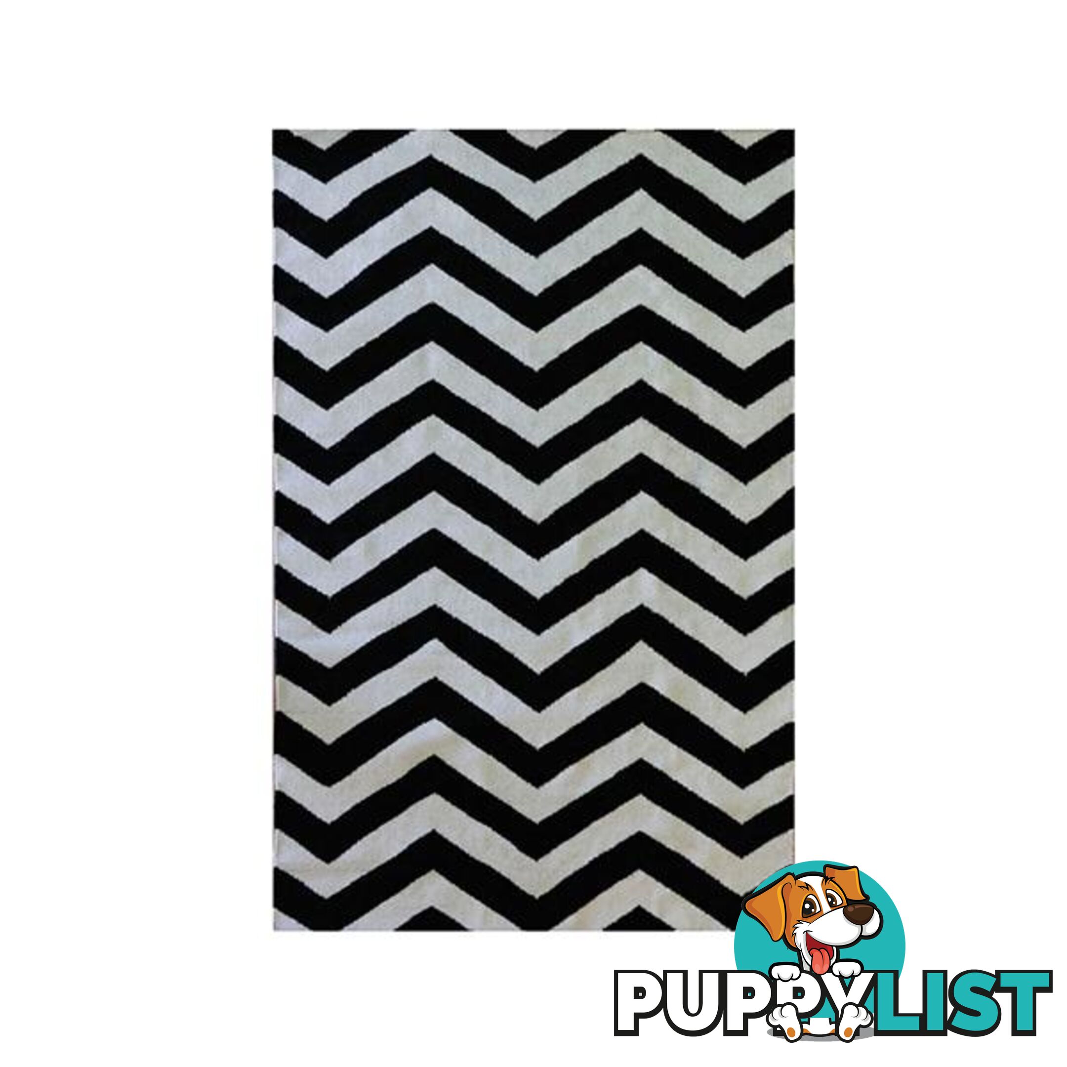 Chevron Flat Weave Grey Rug - Unbranded - 7427046153492