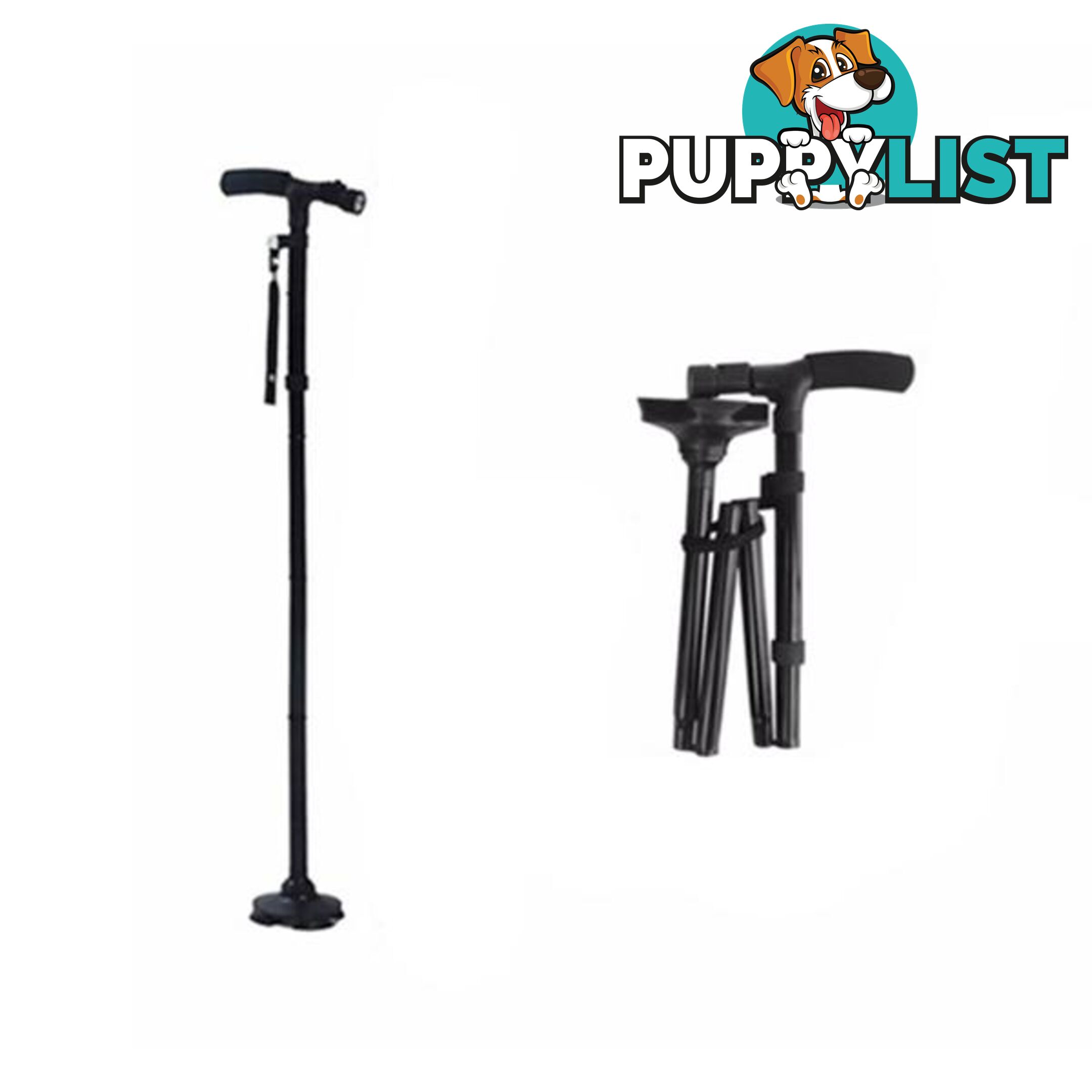 Foldable Walking Stick With Led Light - Unbranded - 787976605063