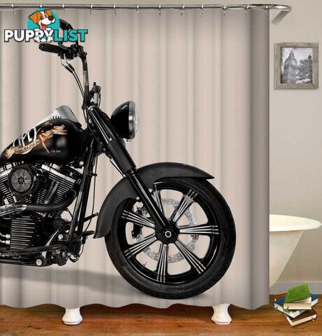 Bathroom Motorcycle Ride Shower Curtain - Curtain - 7427046058384