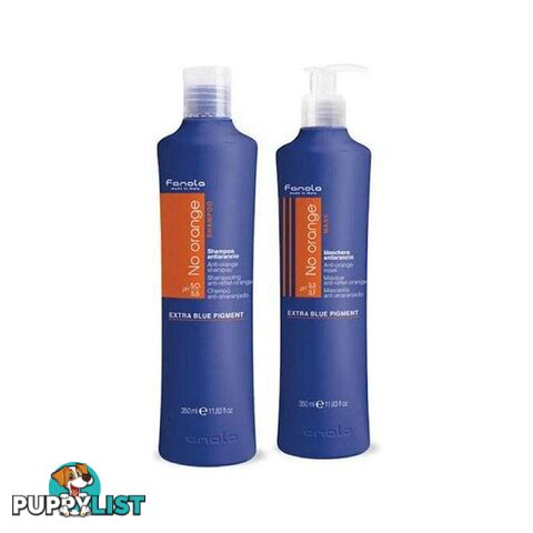 350Ml Twin Pack Fanola No Orange Coloured Hair Mask And Shampoo - Fanola - 7427005861475