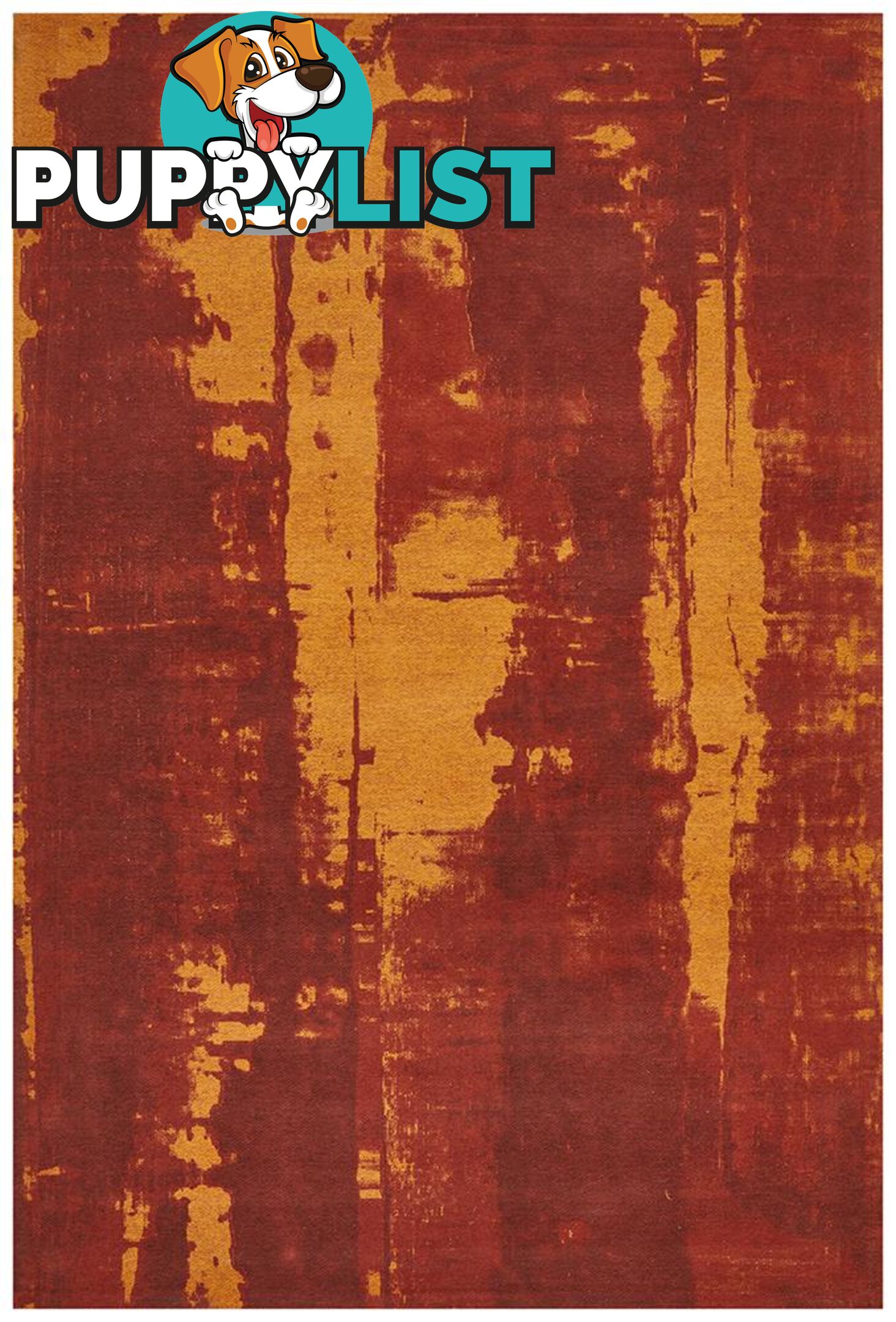 Magnolia Abstract Paprika Rug - Unbranded - 9375321879569