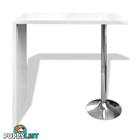 High Gloss Dining Table With 1 Leg - White - Unbranded - 4326500430601