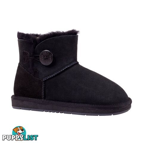 UGGS Mini Button Sheepskin Clove 5883 Unisex Black - UGG - 822427509269