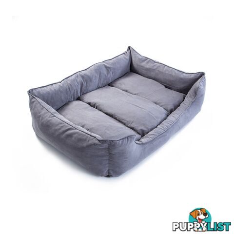 Pet Suede Sofa HUSK L - 92 x 72 x 22cm GREY - Unbranded - 9352338006225