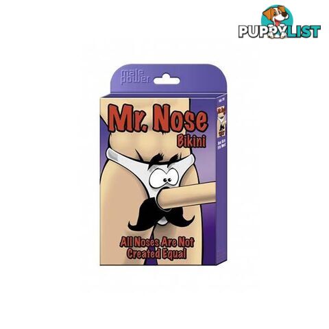 Mr Nose Bikini Novelty Underwear Black One Size - Adult Toys - 845830038195