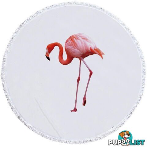 Single Flamingo Beach Towel - Towel - 7427046327190