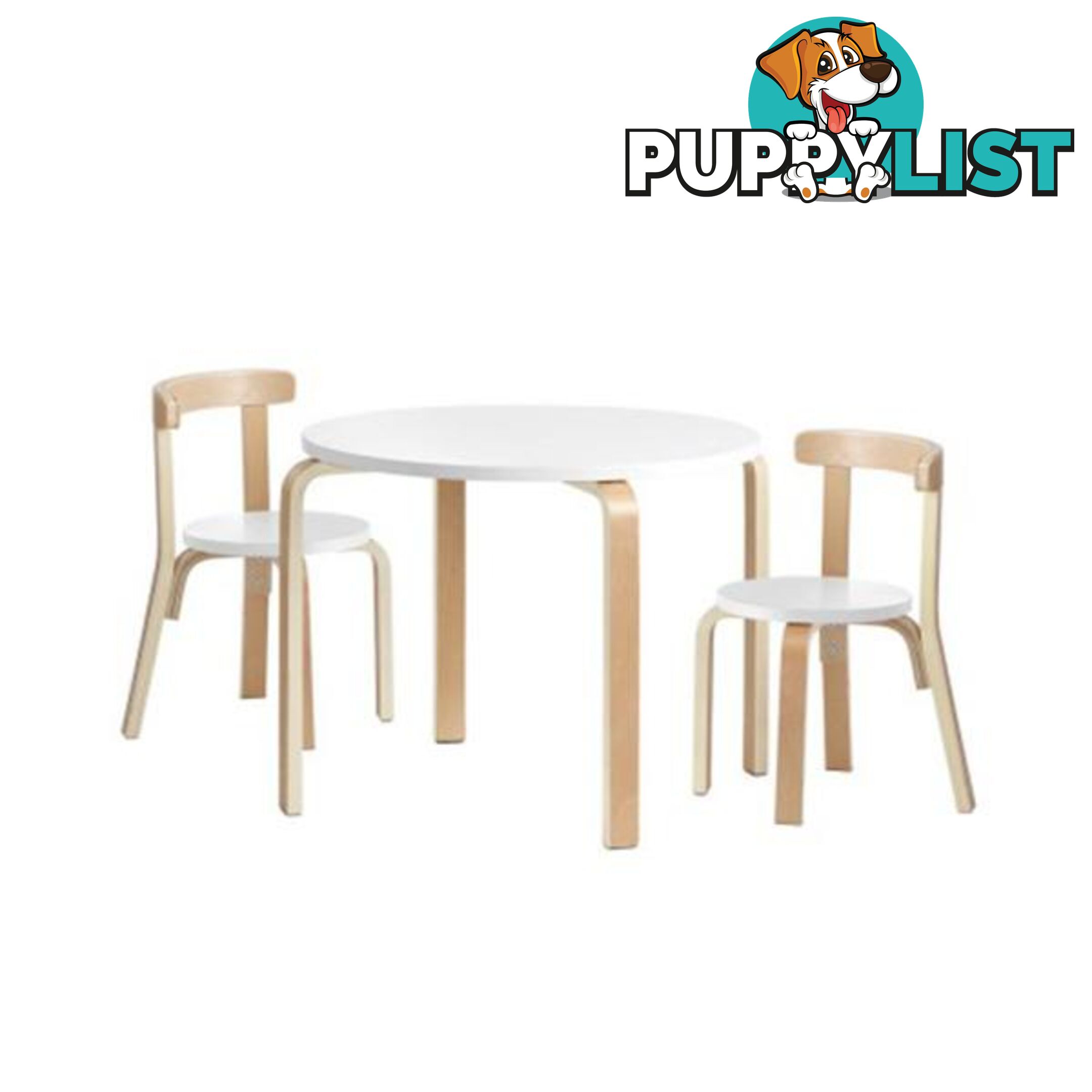 Kids Table And Chair Set Study Desk Dining Wooden - Keezi - 9350062199039