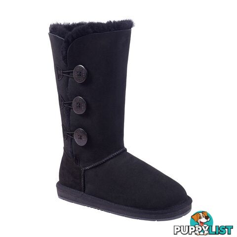 UGGS 3 Button Tall Sheepskin Cassidy 1873 Unisex Black - UGG - 822427508309