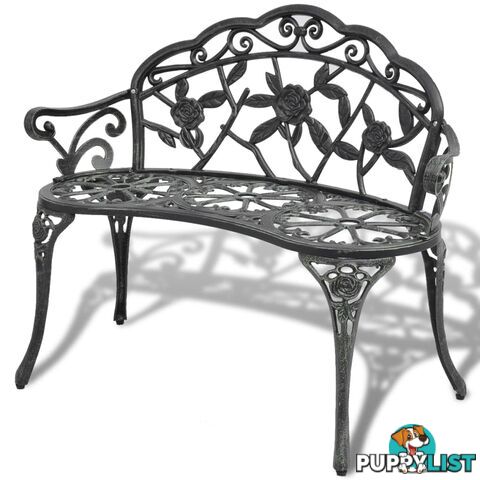 Garden Bench Green Cast Aluminum - Unbranded - 9476062037017