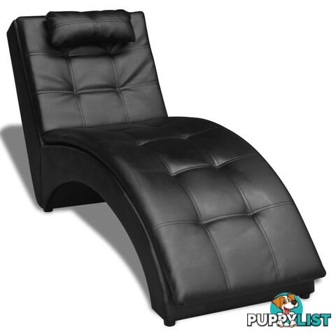 Chaise Lounge With Pillow Artificial Leather - Unbranded - 4326500434326