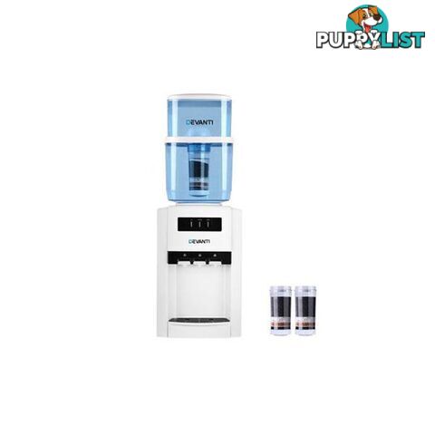 Bench Top Cooler Dispenser Purifier Hot Cold Three Tap - Devanti - 7427046160957