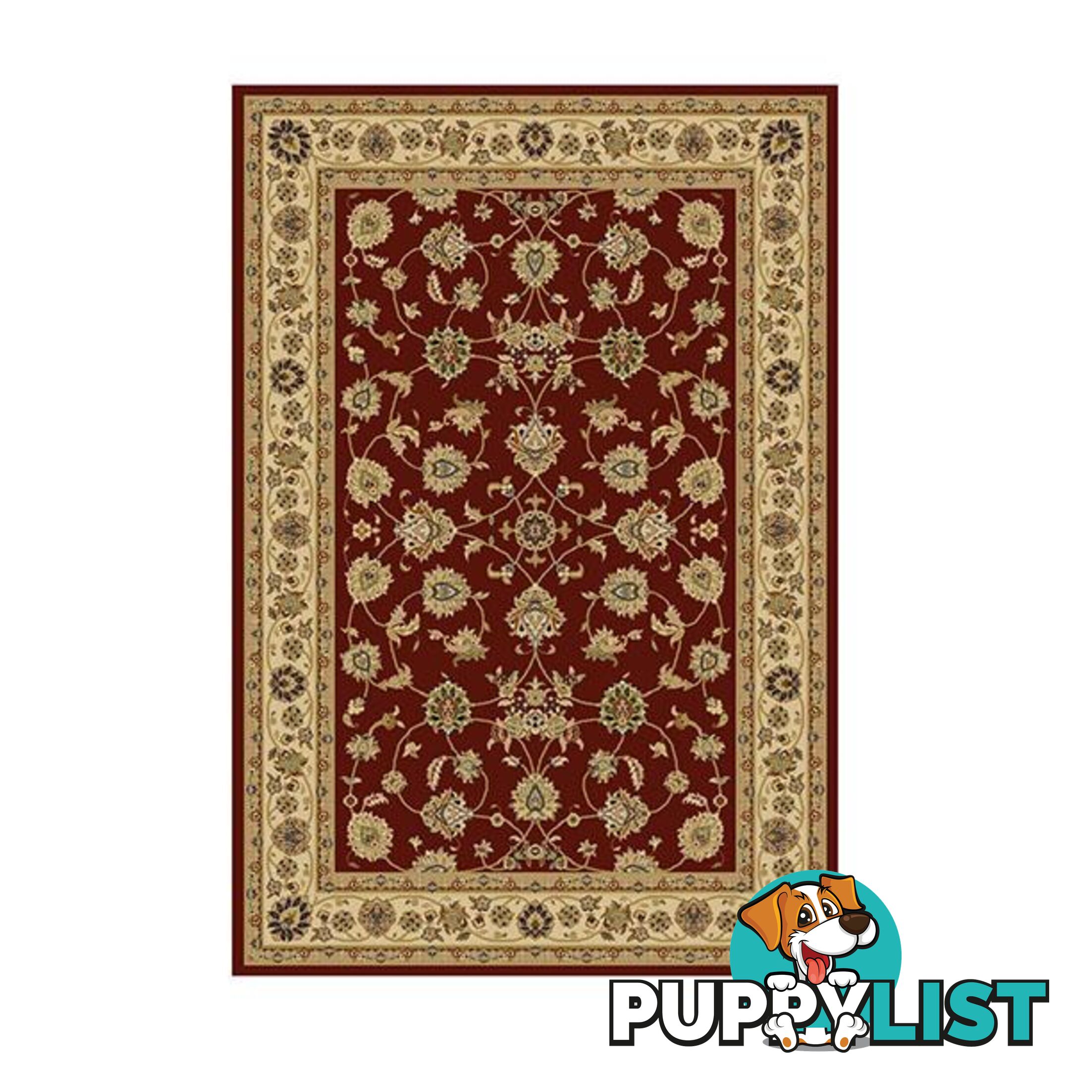 Traditional Agrabah Burgundy Rug - Unbranded - 9476062095475