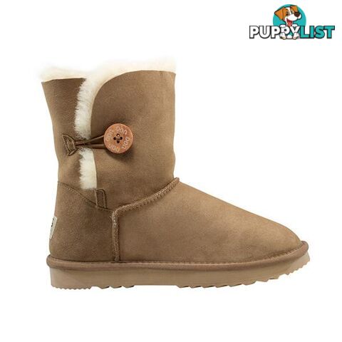 Comfort Me Australian Made Mid Bailey Button Ugg Boot Chestnut - Comfort Me - 822427521483