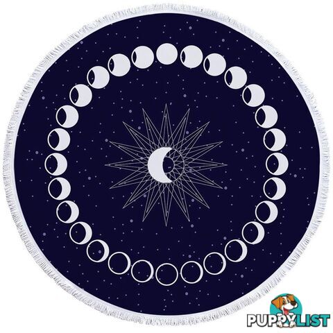 Moon Time Beach Towel - Towel - 7427046306874