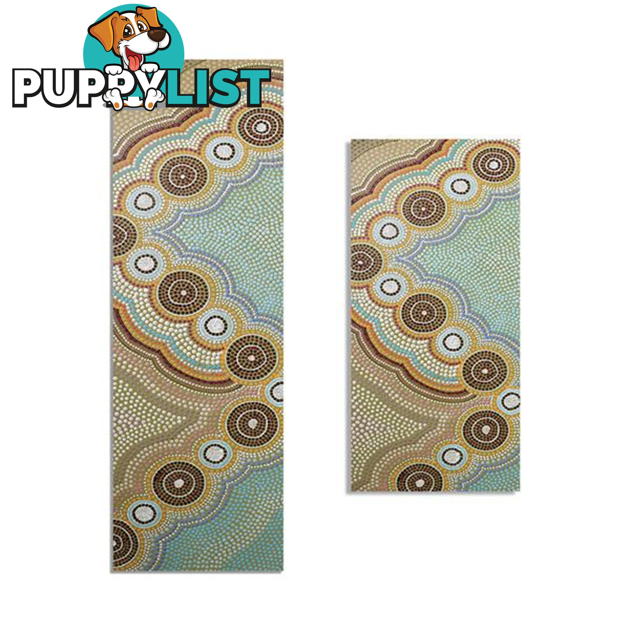 Yoga Mat Oceans Garden Set Aboriginal Design Eco Rubber Adult Child - Unbranded - 787976617578