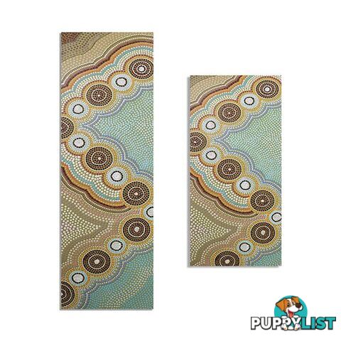 Yoga Mat Oceans Garden Set Aboriginal Design Eco Rubber Adult Child - Unbranded - 787976617578