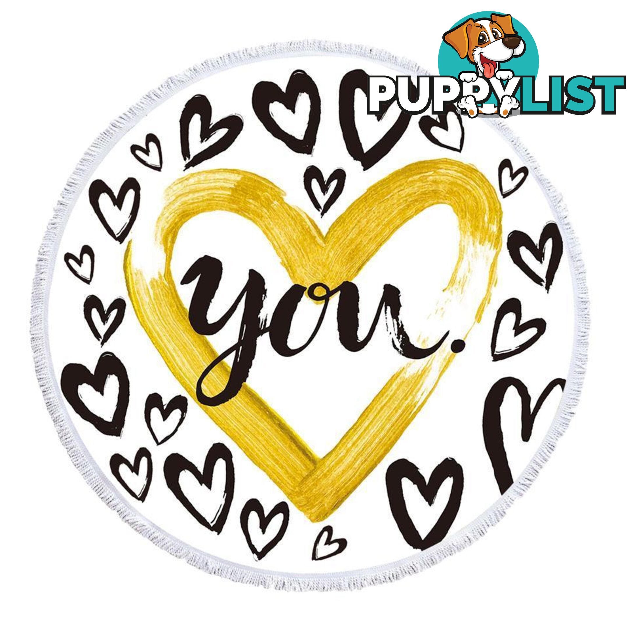 Love You Beach Towel - Towel - 7427046334570