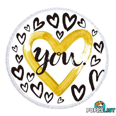 Love You Beach Towel - Towel - 7427046334570