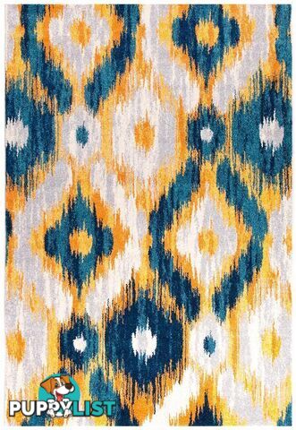 Dimensions Divinity Burst Blue Modern Rug - Unbranded - 9375321826075